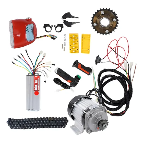 Kit De Conversão De Motor Diy Bicicleta Elétrica Sem Escova