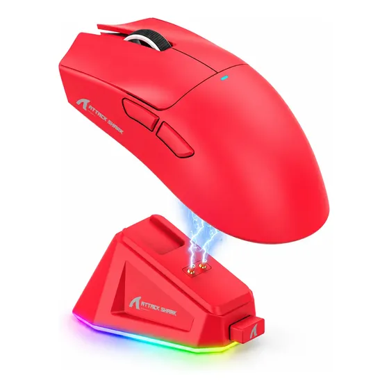 Mouse Gamer Sem Fio Attack Shark X11 Paw3311