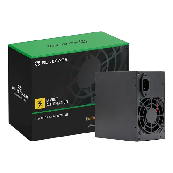 Fonte Pc Atx Ps/2 350w Bivolt Automatico Bluecase