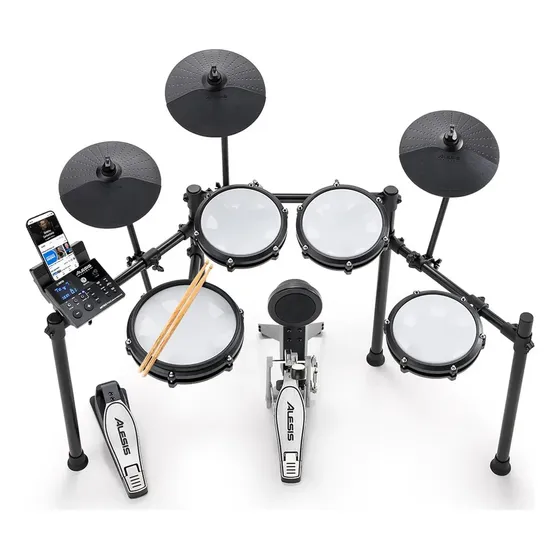 Bateria Eletrônica Alesis Nitro Max Preta