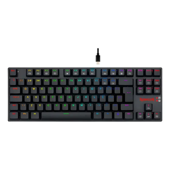 Teclado Gamer Redragon K607- Rgb Aps Tkl Switch Blue - Preto