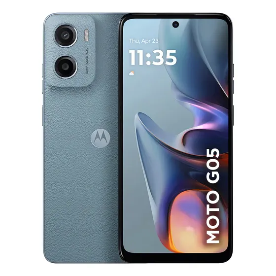 Smartphone Motorola Moto g05 - 128GB 4GB RAM + 8GB RAM Boost e Camera 50MP com AI Bateria de 5200 mAh Tela 6.7" com Superbrilho - Cinza