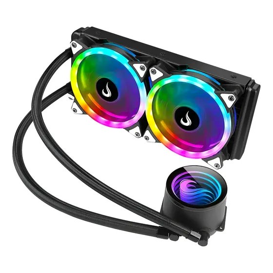 Water Cooler Gamer Rise Mode Argb Intel/amd 240mm Preto