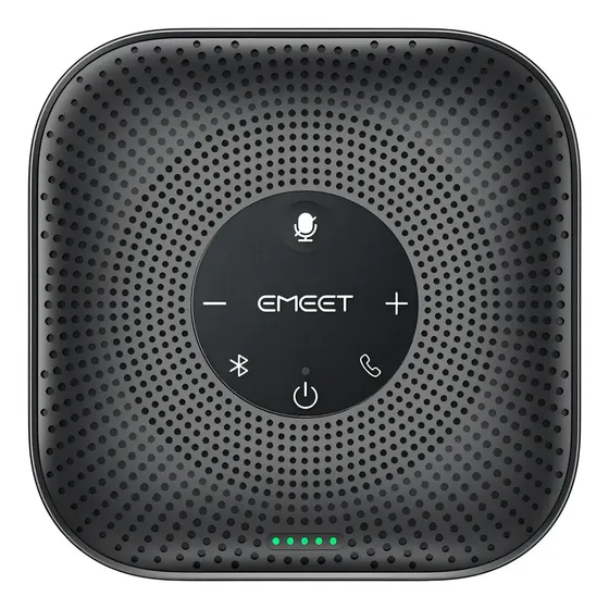 Alto-falantes de conferência Bluetooth com alto-falante sem fio cor preta