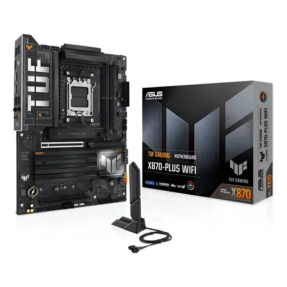 Placa Mãe Asus Tuf Gaming X870-plus Wifi 7 Amd Am5 Ddr5 Atx Placa Mãe Asus Tuf Gaming X870-plus Wifi 7 Amd Am5 Ddr5 Atx