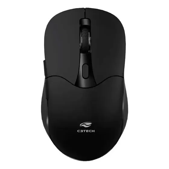 Mouse Sem Fio C3Tech M-BT60BK Bluetooth Preto 1600 DPI 6 Botões