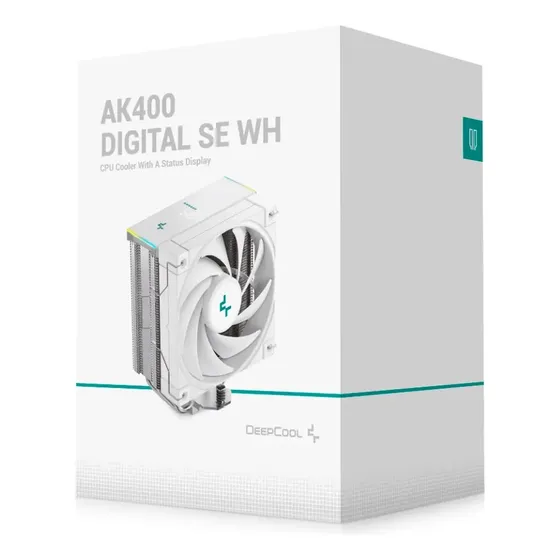Cooler a Ar DeepCool AK400 Digital SE Branco ARGB para CPU