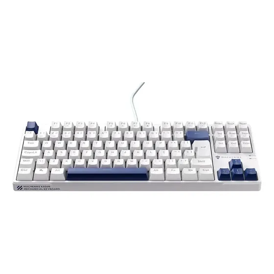 Teclado Gamer Machenike K500b-b87, Switch Brown, Azul