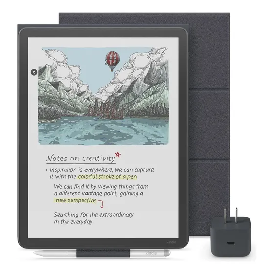 Leitor Eletrônico Kindle Scribe Essentials Bundl Preto