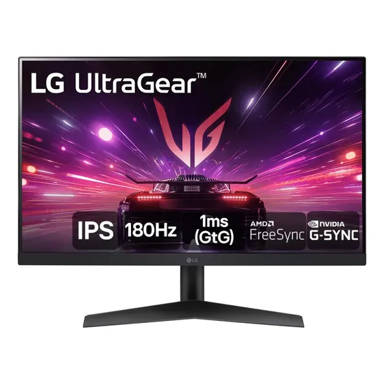Monitor Gamer LG UltraGear 24”IPS Full HD 180Hz 1ms (GtG) NVIDIA G-SYNC AMD FreeSync HDR10 sRGB 99% HDMI DisplayPort, Preto- 24GS60F (Novo com caixa aberta)