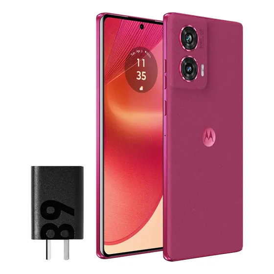 Smartphone Motorola Edge 50 Fusion 5G - 256GB 8GB RAM + 8GB RAM Boost 50MP Sony AI Camera IP68 NFC - Pink Suede