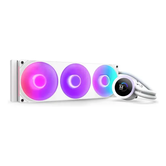 Water Cooler Kraken Plus 360 Rgb Fan Tripla Branco Nzxt Water Cooler Kraken Plus 360 Rgb Fan Tripla Branco Nzxt