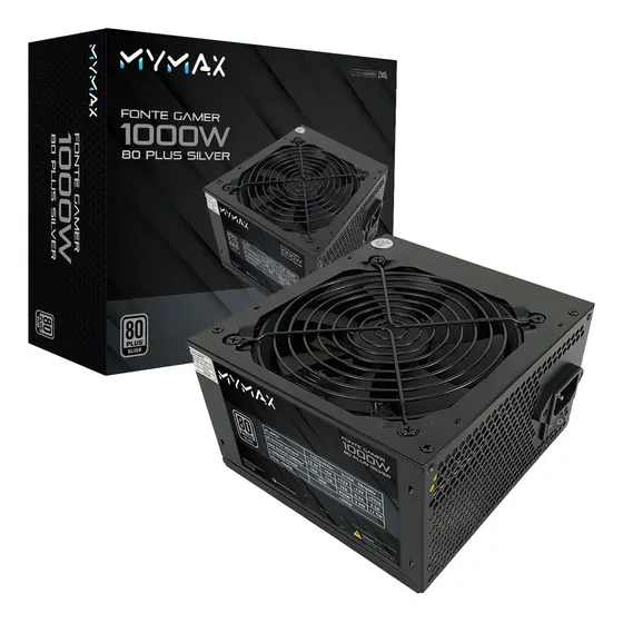 Fonte Gamer Atx 1000w Real 80 Plus Silver Com Pfc Ativo