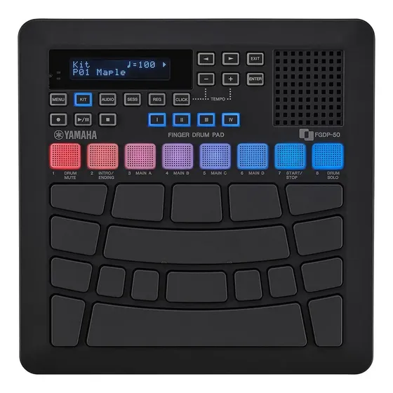 Bateria Eletrônica Yamaha Portátil De Dedo Fgdp 50 Midi Usb