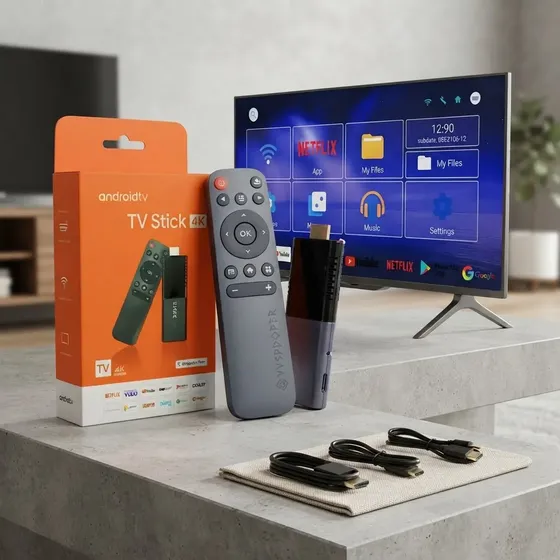 Tv Stick / Smart Tv Android 4k Wi-fi Hdmi Streaming Cor Pret