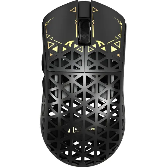 Mouse sem fio Attack Shark R5 42k DPi/39g de fibra de carbono cor preto