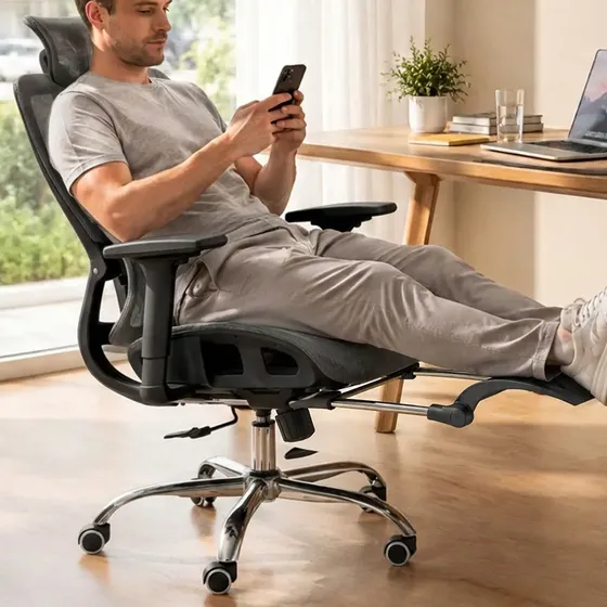 Cadeira De Escritório Ergonômica Cadeira Gamer 150kg Preto