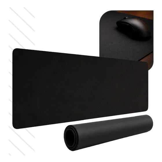 Mouse Pad Gamer 90x40cm Desk Pad XL Extra Grande Speed Antiderrapante Para Teclado Mouse Elidelu Preto