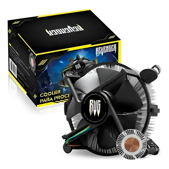 Cooler Processador Revenger Base Cobre Pwm 2000 Rpm