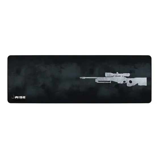 Mouse Pad Gamer Sniper Cinza Extra Grande 90x30 | Rise Mode Mouse Pad Gamer Sniper Cinza Extra Grande 90x30 | Rise Mode