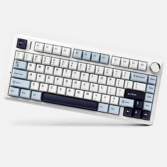 Teclado mecânico Aula F75, Rgb, sem fio, idioma do teclado Glacier Hot-swap: inglês, EUA