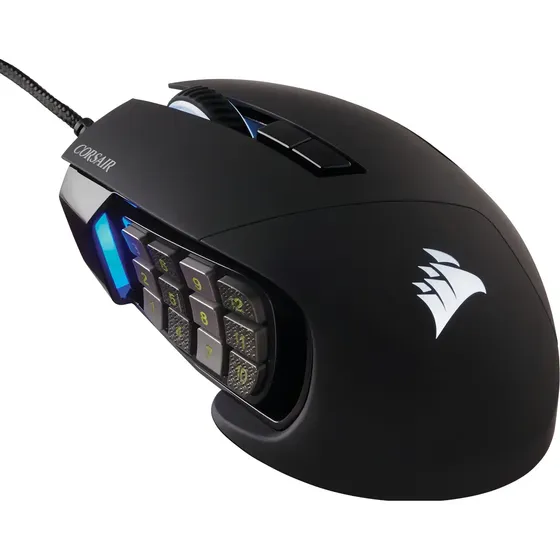 Mouse Para Jogos Corsair Scimitar Rgb Elite Optical Moba Mmo