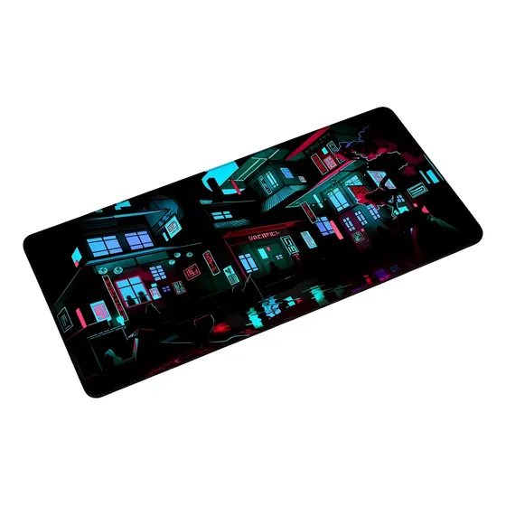 Mouse Pad Gamer Cidade Oriental 90x40cm Varias Estampas