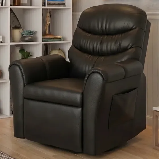 Poltrona Gamer Poltrona Descanso Encosto Reclinável Cor Preto Poltrona Moderna