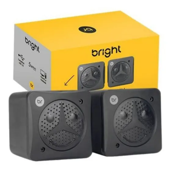 Caixa de Som USB P2 Bright 5W 0359 Preto