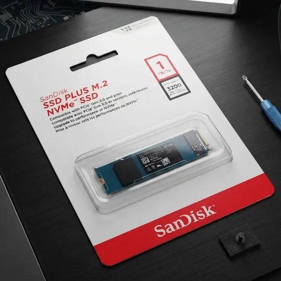 Ssd M.2 1tb Sandisk Plus Nvme 2280 Sdssda3n-1t00-g26