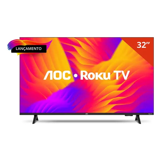 Smart Tv Aoc 32 Hd Dled Quad Core Wi-fi Roku 32s5155/78g