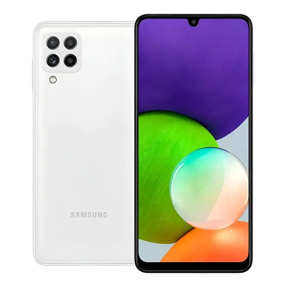 Smartphone Samsung Galaxy A22 Tela 6.4 128gb 4 Gb Ram Branco - Aceitável (Recondicionado)