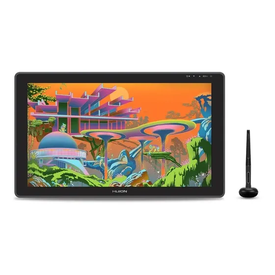 Tablet gráfico Huion Kamvas 22 com monitor de caneta sem bateria