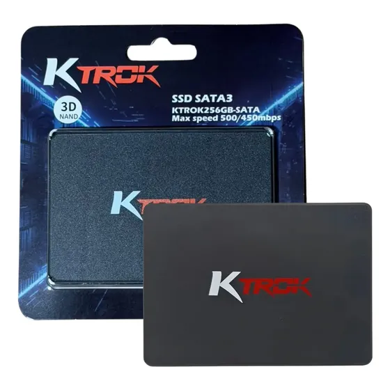 Ssd 256gb Armazenamento Interno Ktrok Sata3 500/450mbps C/nf