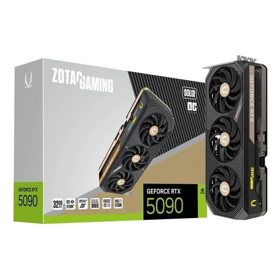 Placa De Video Zotac Geforce Rtx 5090 Solid 32gb Gddr7