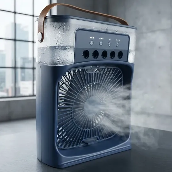 Ventilador Mini Umidificador Climatizador Usb Portátil Água Ventilador Mini Umidificador Climatizador Usb Portátil Água