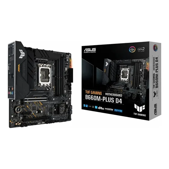 Placa Mãe Asus Tuf Gaming B660m-plus D4 Lga 1700 4xddr4 128g