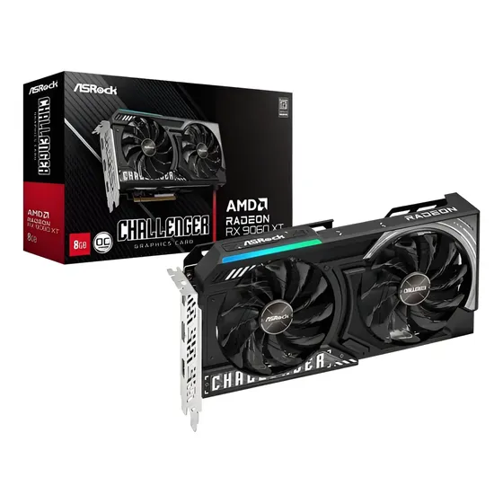 Placa De Video Asrock Radeon Rx 9060 Xt Oc 8gb Gddr6