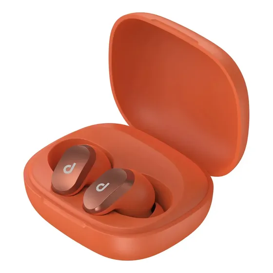 Fone de Ouvido In-ear Dapon H02TW Bluetooth TWS Sem Fio Laranja Com Microfone e Resistência à Água Fone de Ouvido In-ear Dapon H02TW Bluetooth TWS Sem Fio Laranja Com Microfone e Resistência à Água