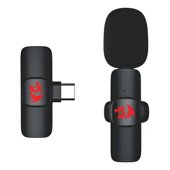 Microfone Lapela Redragon Athan Usb-c 2.4ghz 20000khz - Gm93 Microfone Lapela Redragon Athan Usb-c 2.4ghz 20000khz - Gm93