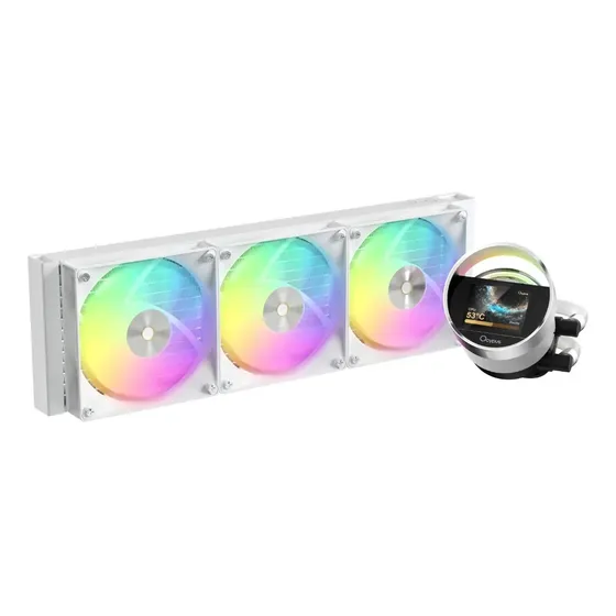 Water Cooler Ocypus Sigma L36 ARGB Branco com Tela LCD 2.4