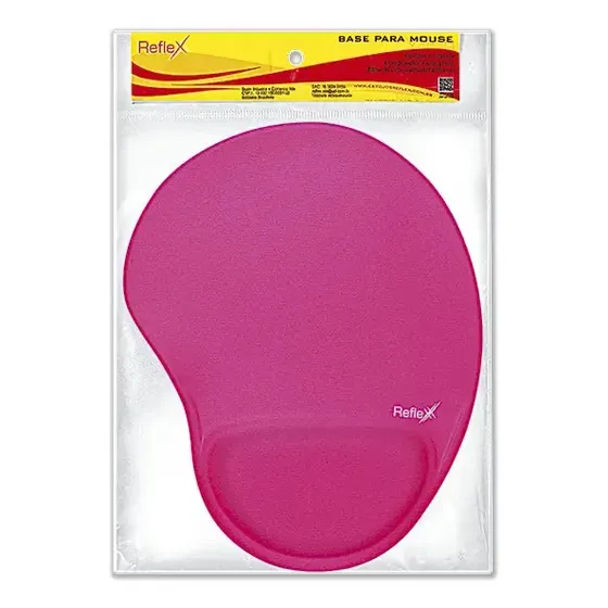 Mouse Pad com Apoio Ergonômico Pink