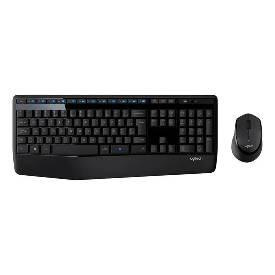 Kit Teclado E Mouse Sem Fio Logitech Mk345 Abnt2 Com Ç Novo