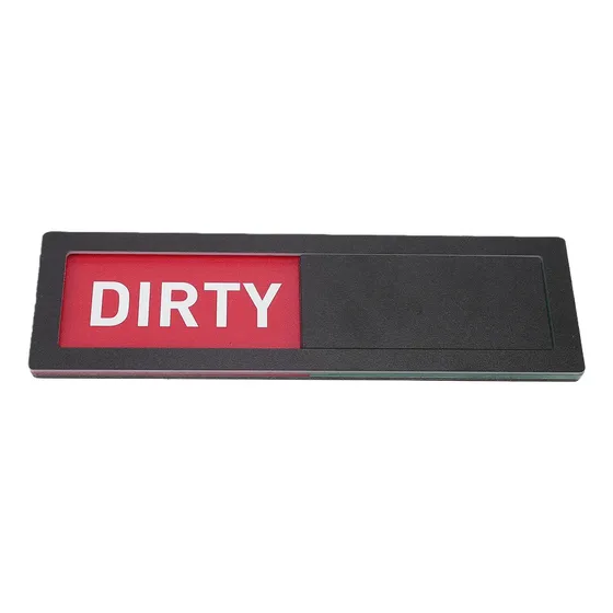 Máquina De Lavar Louça Sign Magnet Clean Dirty Acrílico À Pr
