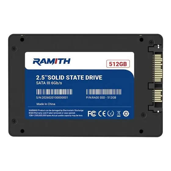 Ssd 512gb Sata Disco Sólido Interno Ssd Sata 3 6gb/s Para Computador Pc Notebook Velocidade De Leitura/gravação De 550mb/s