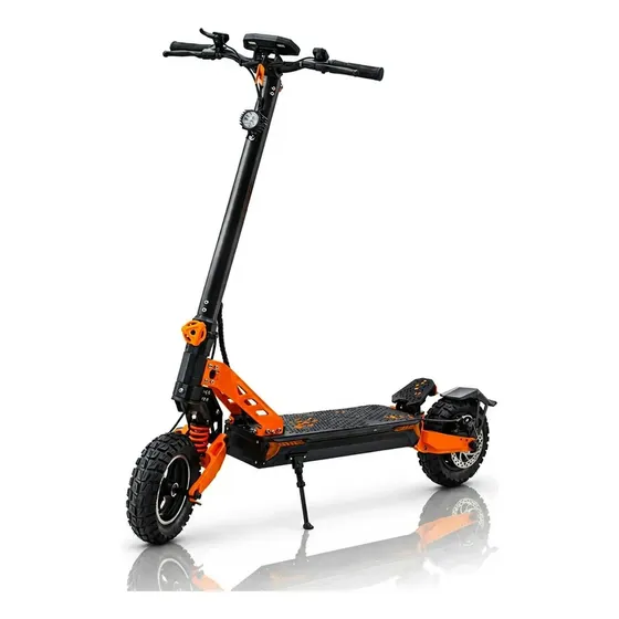JAGUARIDE Patinete Elétrico G3 Adulto 1000W 48V 20Ah com NFC Suspensão Dianteira Traseira Dobrável 53km/h Autonomia 65km Pneu 10" Led cor laranja
