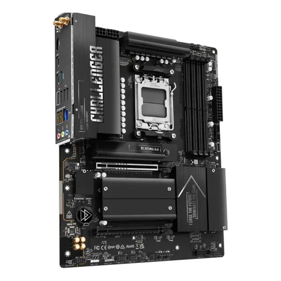 Placa-mãe Asrock X870 Challenger Wifi Am5 Amd X870 Atx Preto