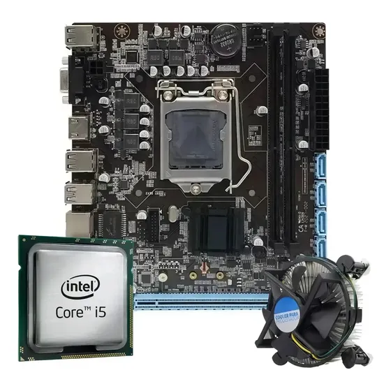 Kit I5 4570 4a Geração + Placa Mãe H81 + 16gb + Ssd 240gb Cor Preto