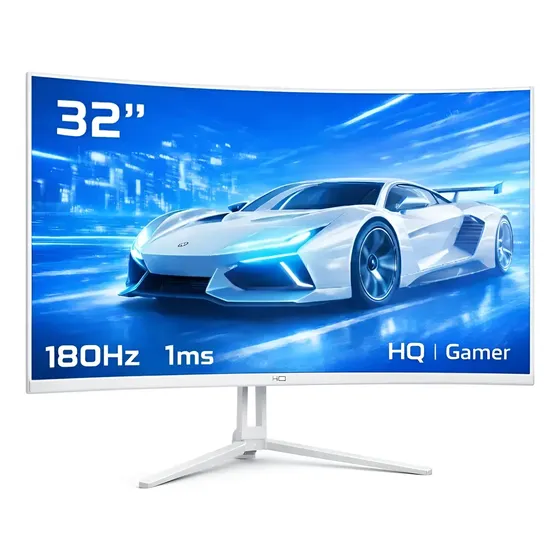 Monitor Gamer Hq 32 Curvo 1ms, 180hz, (qhd) Hdr - Hdmi, Dp