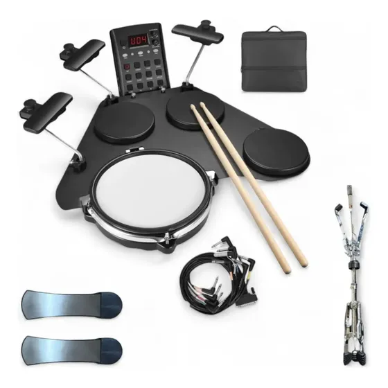 Bateria Eletrônica Portatil Seven Cpd-1000 + Suporte